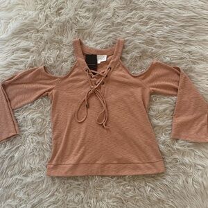 NWT cold shoulder top